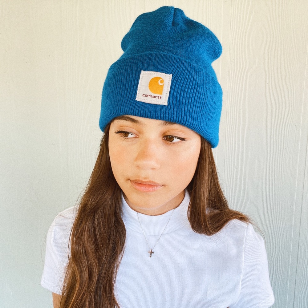 Blue Carhartt beanie